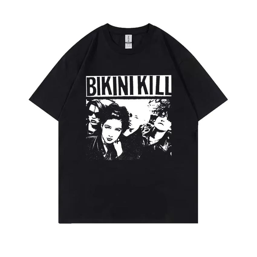 Rock Punk Band Bikini Kill Graphic T-shirt Feminist Riot Grrrl Kathleen Hanna T Shirt Men Women Classic Vintage Oversized Tsh... S разноцветный