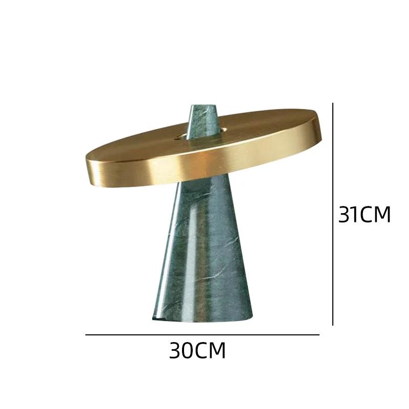 

Модный простой европейский креативный металлический светильник, зеленая мраморная настольная лампа, старинная настольная лампа для гостиной, настольная лампа