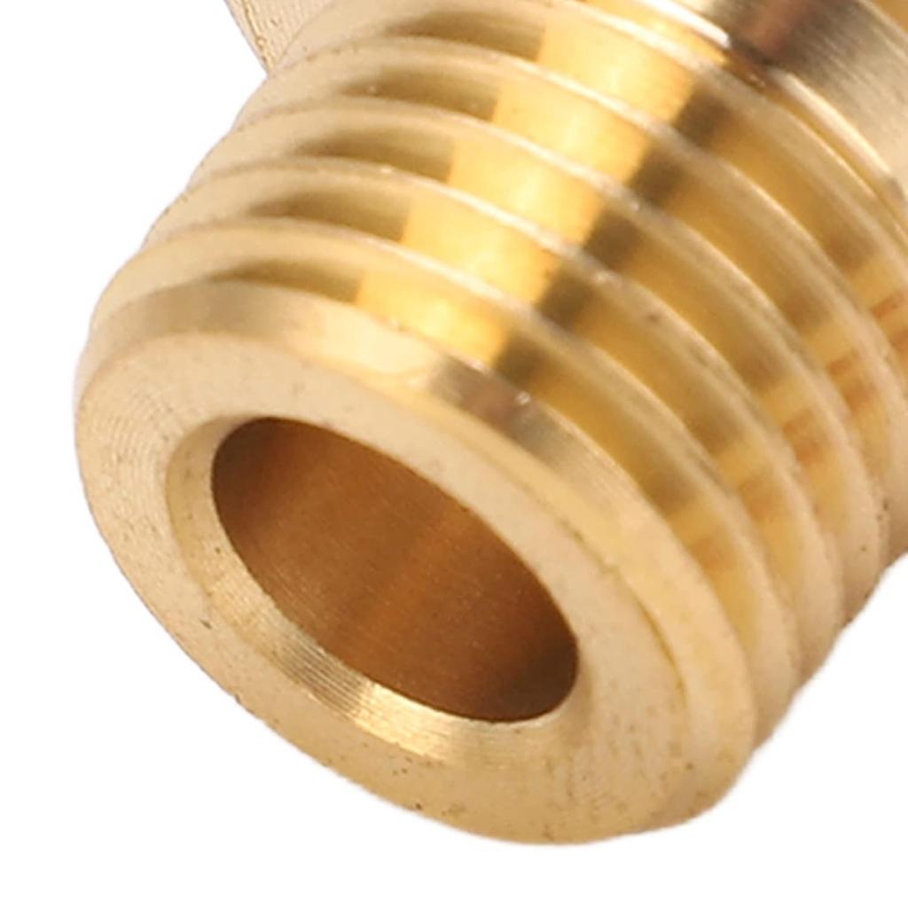 Pressure Temperature Gauge Sender Adapter, 1/8in NPT to M14x1.5 Male Universal, Metal, Polished, Temperature or Pressure Gauge Sender Adaptor, Auto