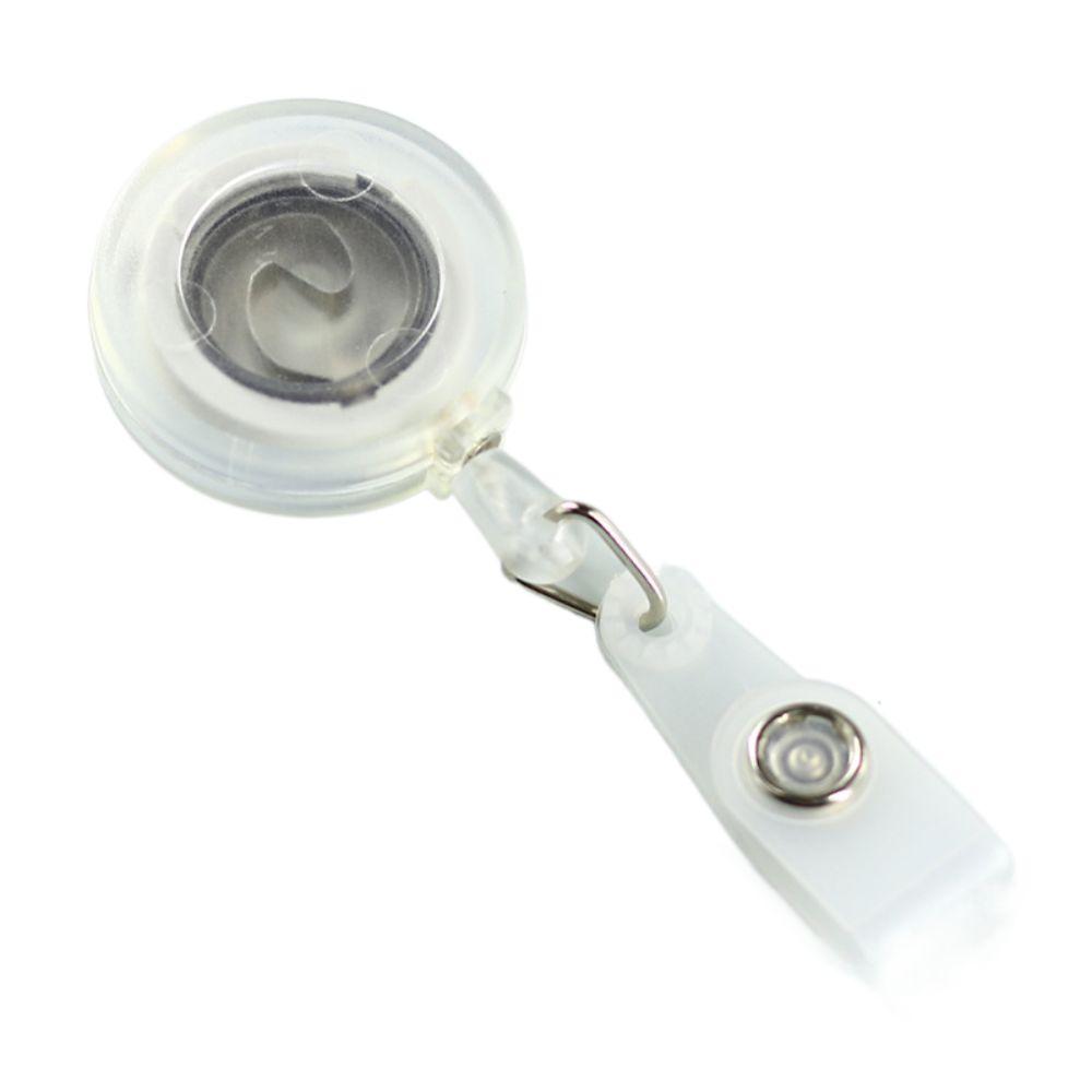 Key Ring Retractable Badge Reel Belt Clip Easy-to-pull Buckle ID Card Holder School Student