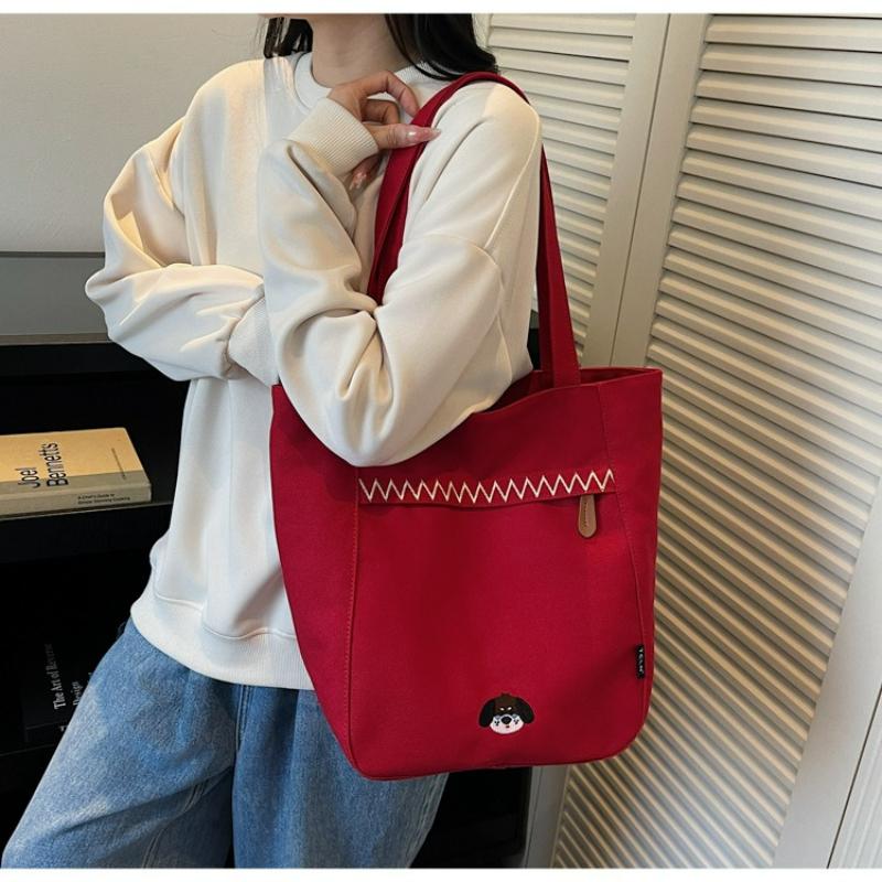 Stylish Striped Canvas Tote Bag New Design Casual Shoulder Bag for Students Comfortable and Versatile Texture Bucket Bag