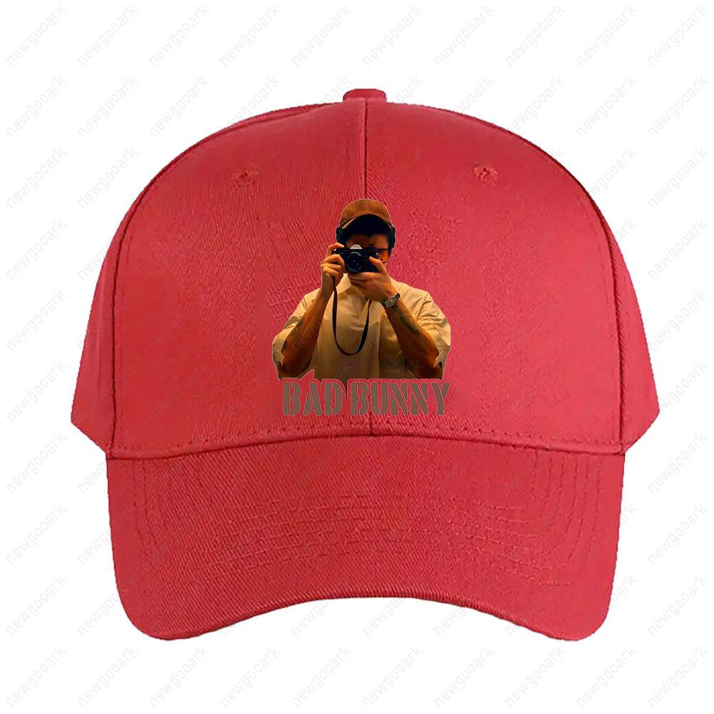BAD Bunny Hat Women Unisex Adult Peaked Hat Fashion Casual Adjustable Printed Baseball Caps Trucker Cap