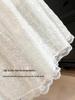 Lace Crochet Patchwork A-line Skirt: 2026 Spring Collection - High Waist Slimming Umbrella Design for Women