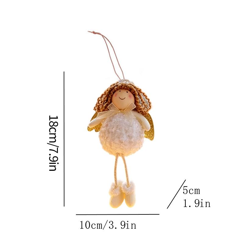 Christmas Tree Flocking Hanging Ornaments Xmas Tree Pendants Christmas Decoration New Year 2026 Party Decor Navidad Gifts 7