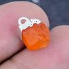 Natural Carnelian Rough Gemstone 925 Sterling Silver Jewelry Pendant 0.59" T4Q67