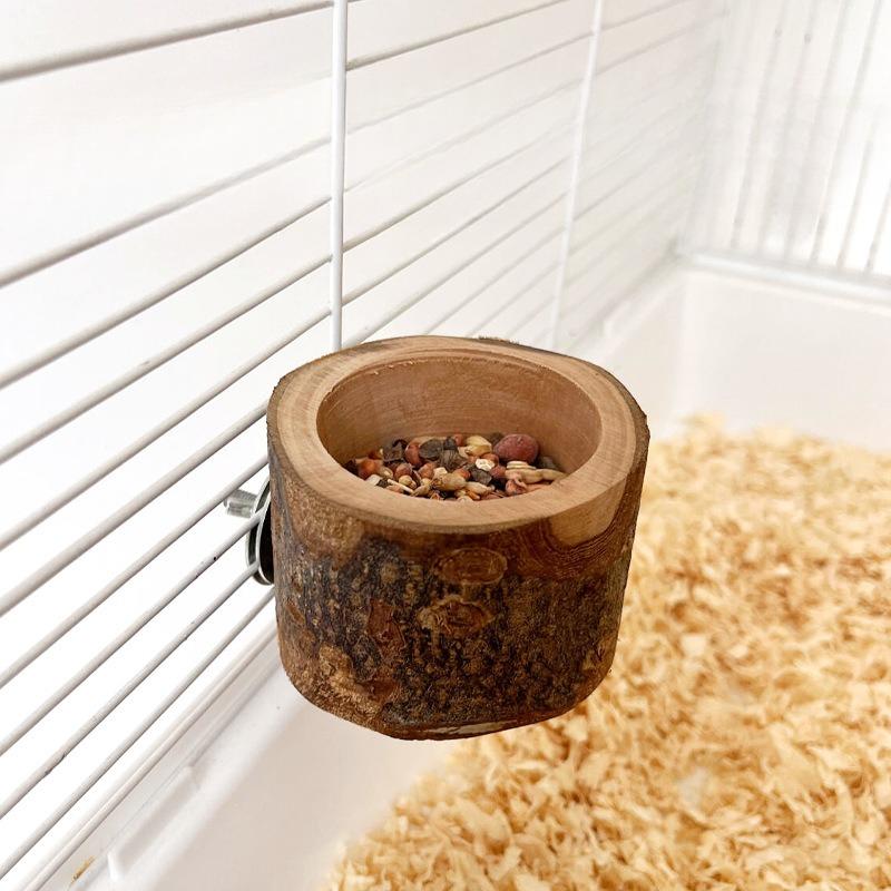 Barn Mouse, Golden Silk Bear, Small Pet Food Bowl, Wooden Toy, Sugar Glider Supplies, Food Basin, Feed Box