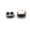 4pcs Stainless Steel Double Hole 5mm Charm Slide Spacer Beads Big Hole Stopper Bead for Leather Bracelet DIY Jewelry Accessories