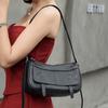 2026 New Women's Genuine Leather Underarm Bag Vintage Soft Cowhide Hobo Shoulder Bag Casual Crossbody Handbag for Daily