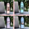 750ml Cute cartoon character water cup Plastic Straw Water Cup Sports Water Bottle High Value Outdoor Large Capacity Camping