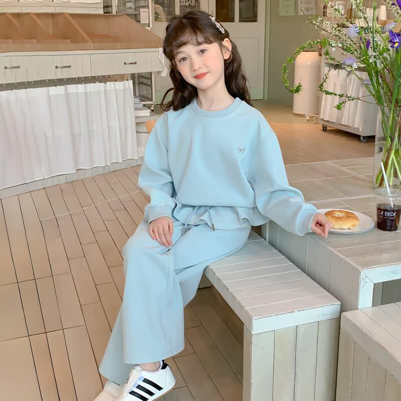 Girls Stylish Autumn Sweatshirt Two-Piece Set 130