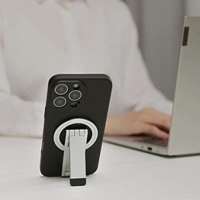 Multifunktionaler magnetischer Halter Ständer Handheld/Schreibtisch-Nutzung Stativständer für Telefon 17 16 15 Aluminiumhalterung Faltbar