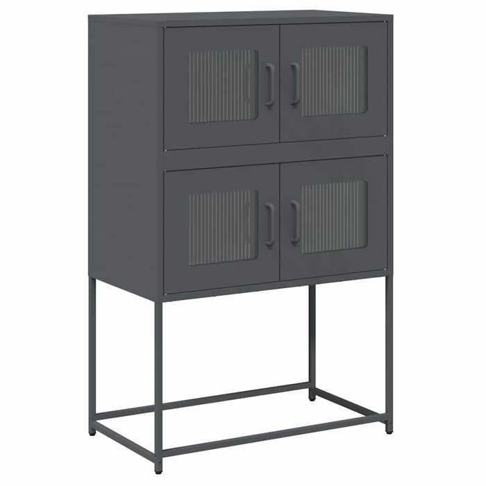 VidaXL Highboard Anthracite 68x39x107 Cm Steel 853346