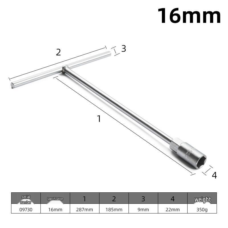 Longdexin T-Handle Multi-Functional Hex Socket Wrench for Car and Motorcycle Repair