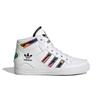 Adidas Originals Hardcourt Confortable Antidérapant Durable Mi-Haut Chaussures de Skate pour Enfants Chaussures de Skate pour Enfants Blanc HQ6757