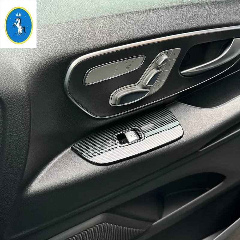 Car Inner Door Armrest Window Lift Button Panel Cover Trim Accessories For Mercedes-Benz Vito W447 / V Class V260 2014 -