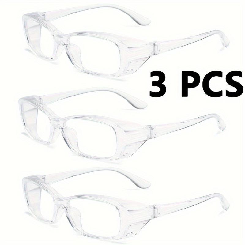 3 Piece Set of Safety Goggles Fully Enclosed Narrow Design Windproof Dust-proof and Splash Proof