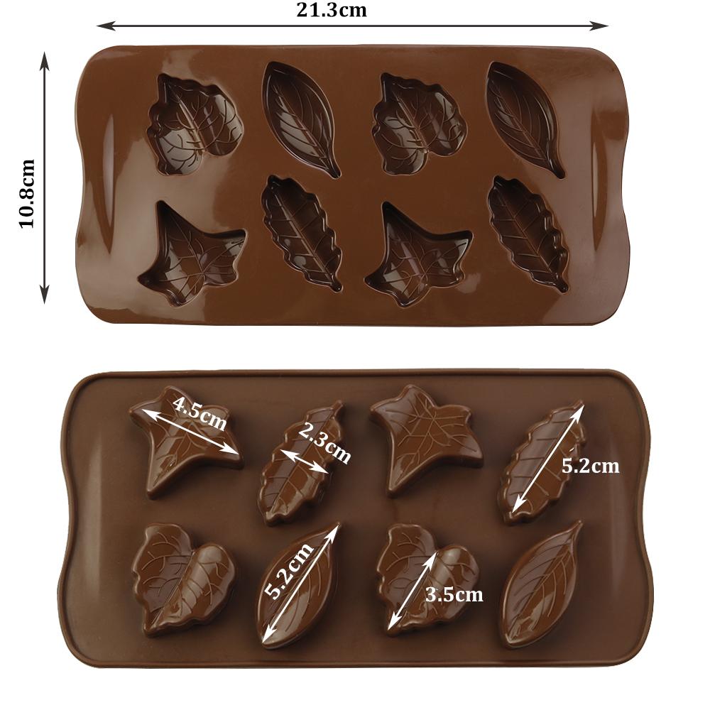 1Pcs Silicone Chocolate Mold Love Shell Star Lollipop Leaves Small Dinosaur Elliptical Robot Silicone Cake Mold Baking Equipment