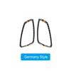 2Pcs Carbon Fiber Two Door Car Interior Handle Cover Decals Trim Door Bowl Stickers for BMW E92 E93 3 Series 2005-12