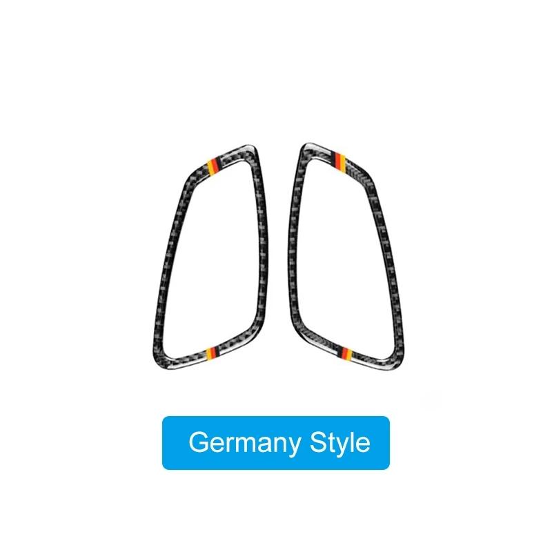 2Pcs Carbon Fiber Two Door Car Interior Handle Cover Decals Trim Door Bowl Stickers for BMW E92 E93 3 Series 2005-12