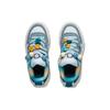New DISHINISHIDIQI x LiNing 001 UNBLOCK UNBLOCK Anti Slip Wear Resistant Low Top Skateboard Shoes Women's White Blue AGCT096-4