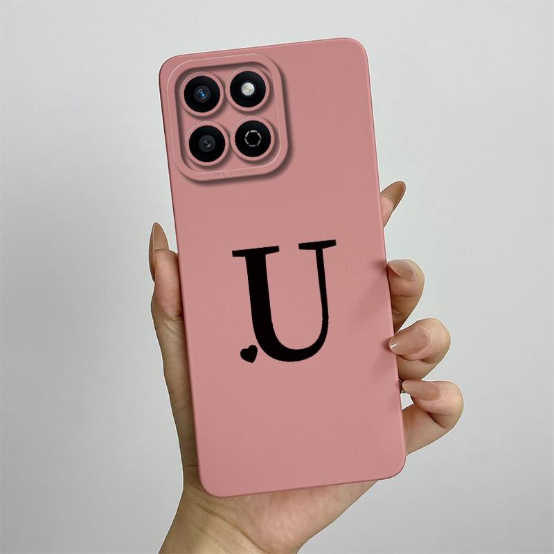 Funda for Honor 200 Smart Case Camera Lens Protection Cute Letters Silicone Shockproof Phone Cover for Honor 200 Smart 5G Capa