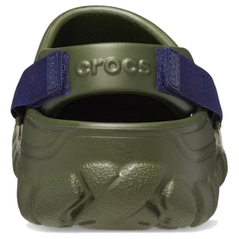Crocs Polyester Casual Simple Hole Shoes Unisex Green