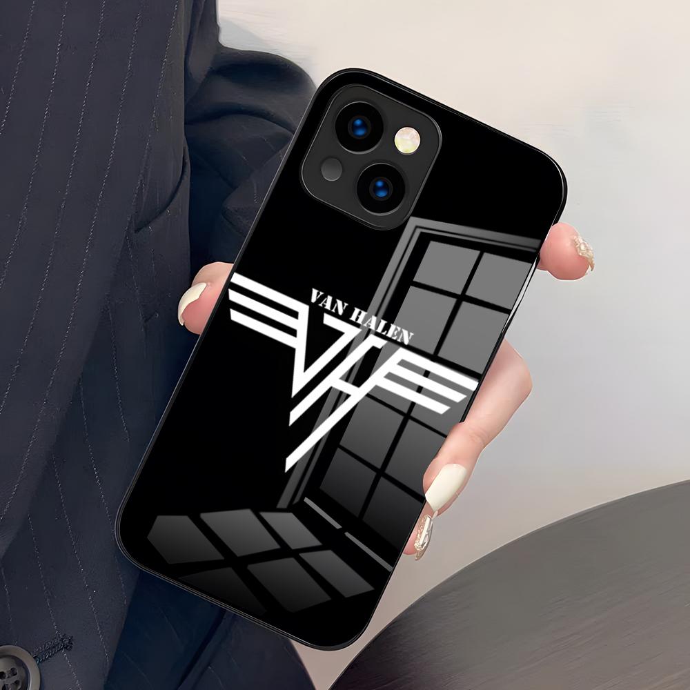 E-Eddie Van Halen Singer Phone Case For IPhone 17 Pro Max 15 Pro 16 14 Plus 12 13 Mini 11 Pro Shockproof Glass Cover