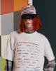 THEMUSEUMVISITOR Color Typo 5 Panel Mesh Cap (Khaki)
