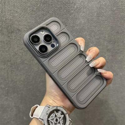 Použitelné pro iPhone16proMax Matný Prodyšný Otvor pro Odvod Tepla Pouzdro na Mobilní Telefon Apple 15 Protipádový Síťovaný Kryt 14 Ochranný Kryt