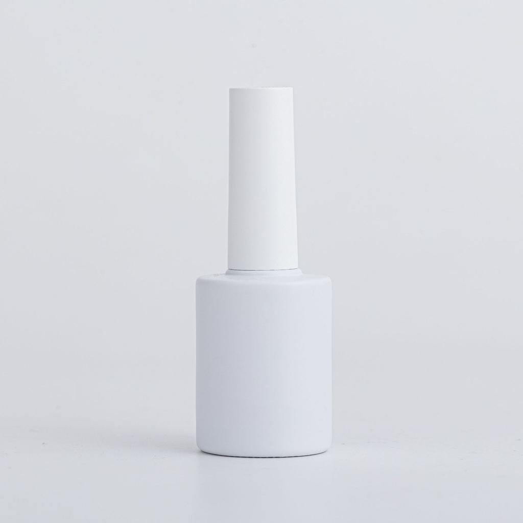 15ml Black/White Nail Polish Bottle with Brush, Lightproof Glass Bottle for Nail Base Gel, Empty Dispenser Bottle
