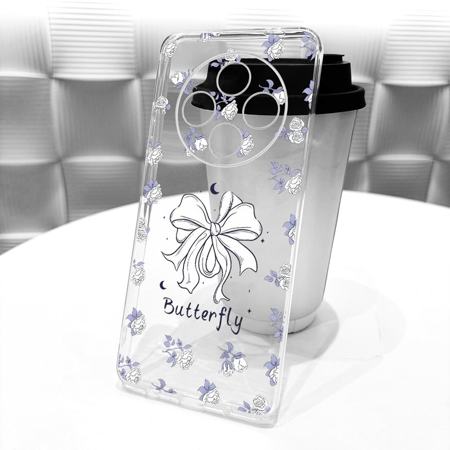 Pour Xiaomi Redmi 14C Coque Belle Papillon Peinte Housse Souple Silicone Coque Téléphone Pour Xiaomi Poco C75 PocoC75 Redmi 14C Coque