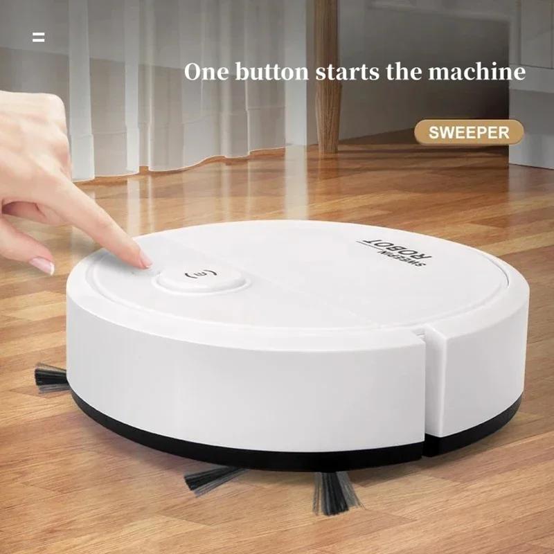 Smart Sweeping Robot 4000Pa 3 In 1 Vacuum Cleaner Strong Suction Easy To Use Floors Pet Hair Silent Home Cleaning Machine