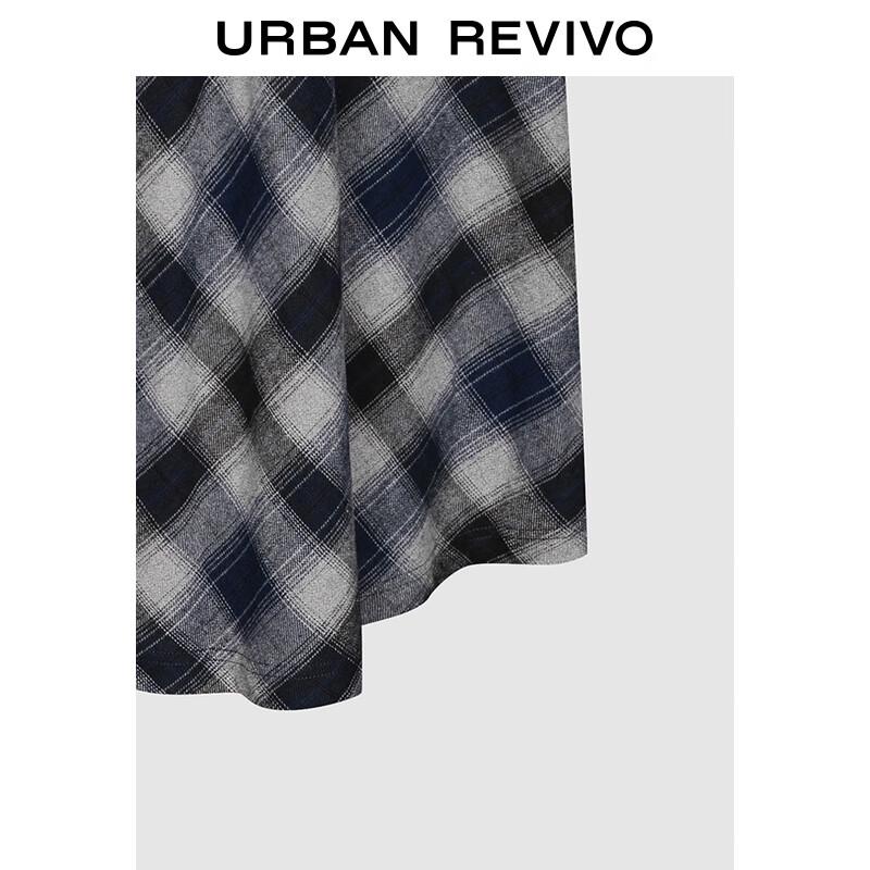 UR Women's Retro Plaid Lace-up Half Skirt