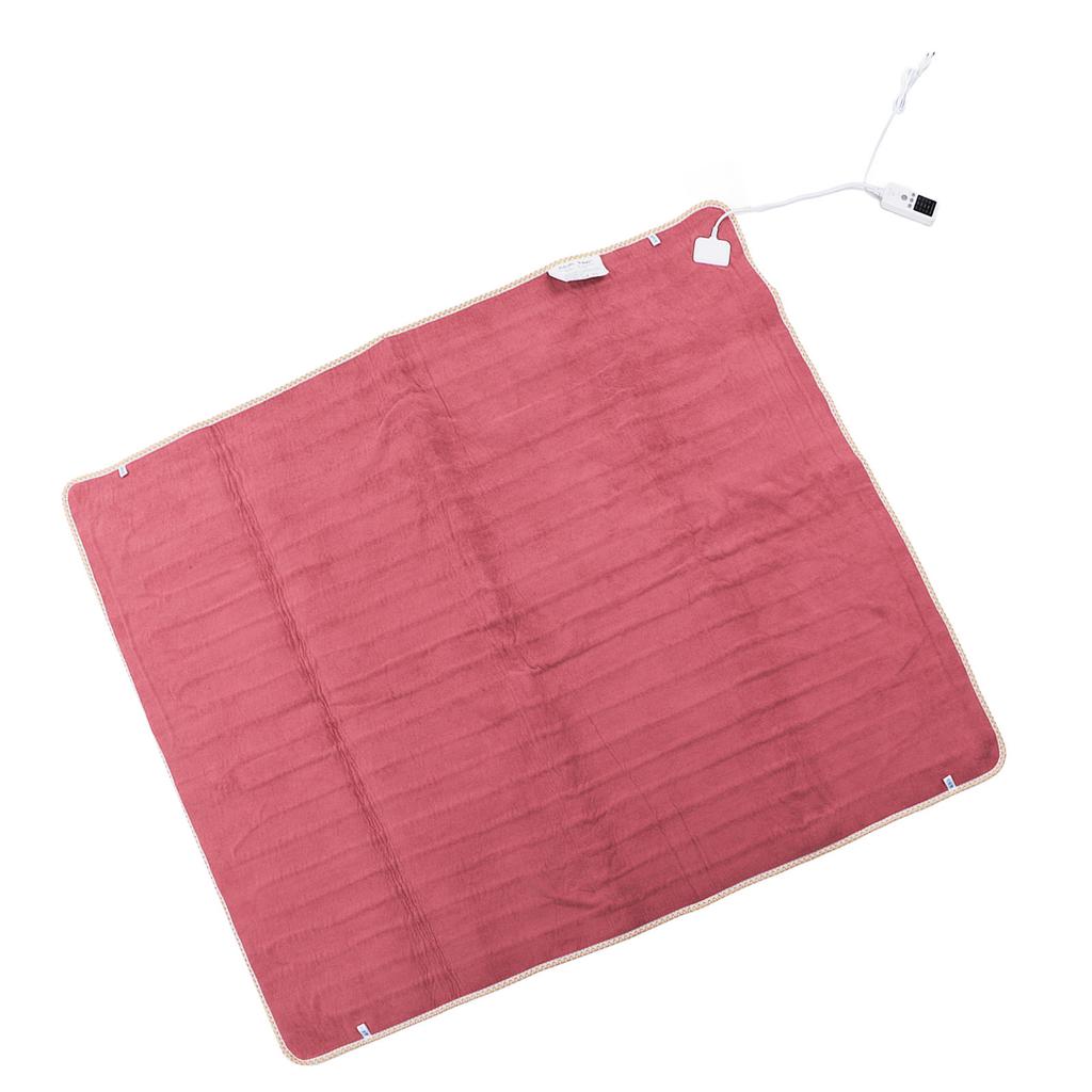 Red Electric Blanket Smart Timing Electric Even Heating Pad for Home Dormitory