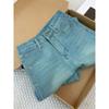 Summer New Style Blue Straight-Leg Jeans for Women, Plus-Size, High-Waisted, Hip-Covering, Slimming, Stretchy Straight Pants
