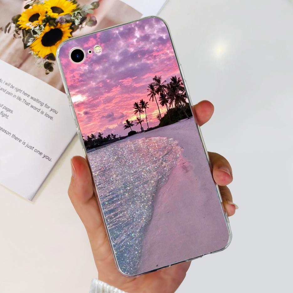 For Apple iPhone SE 2020 Case Stylish Painted Cover Soft Silicone Phone Case For iPHone SE 2022 iPhoneSE 2020 Back Covers Bumper