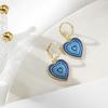 Heart-shaped Colorful Drop Earrings Women