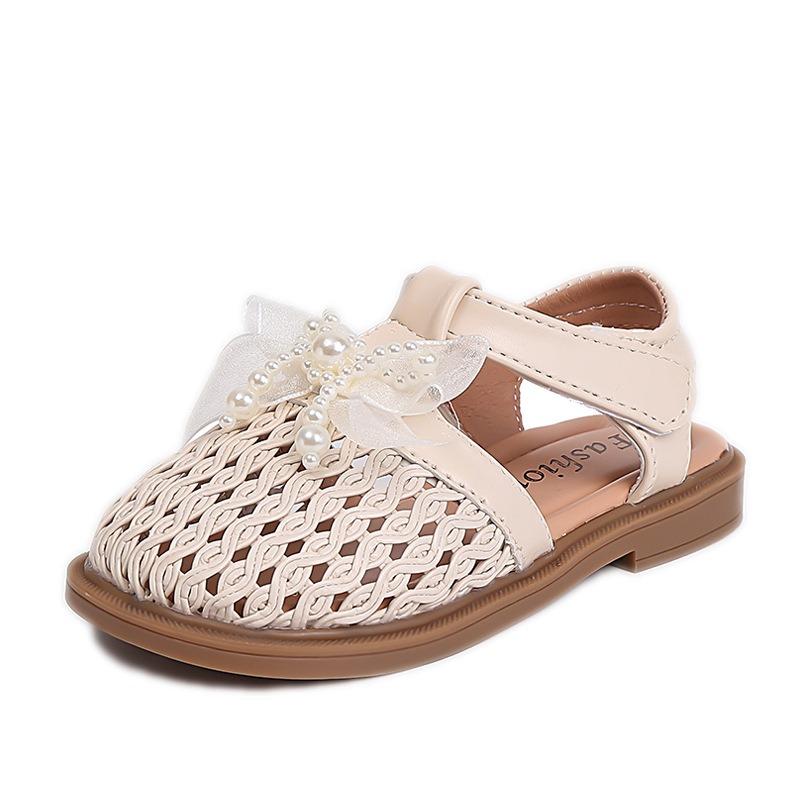 Sandali carini a suola morbida con tacco anteriore per bambine, nuovo stile, scarpe versatili per bambine