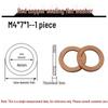 Annealed Red Copper Gasket Washer Pad for Sealing Fastener, M4-M34
