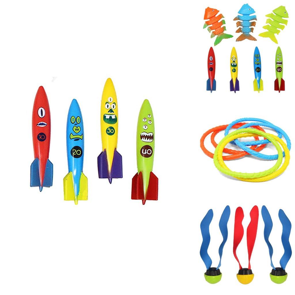 Exciting Underwater Dive Toys For Kids Featuring Colorful Rings And Torpedoes For Pool Play
