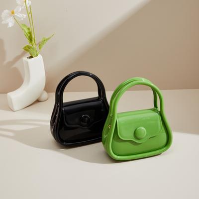 New Female PVC Jelly Bags Solid Color Temperament Handbag Fashion Mini Leisure Versatile Trend Shoulder Bags Small Square Bags