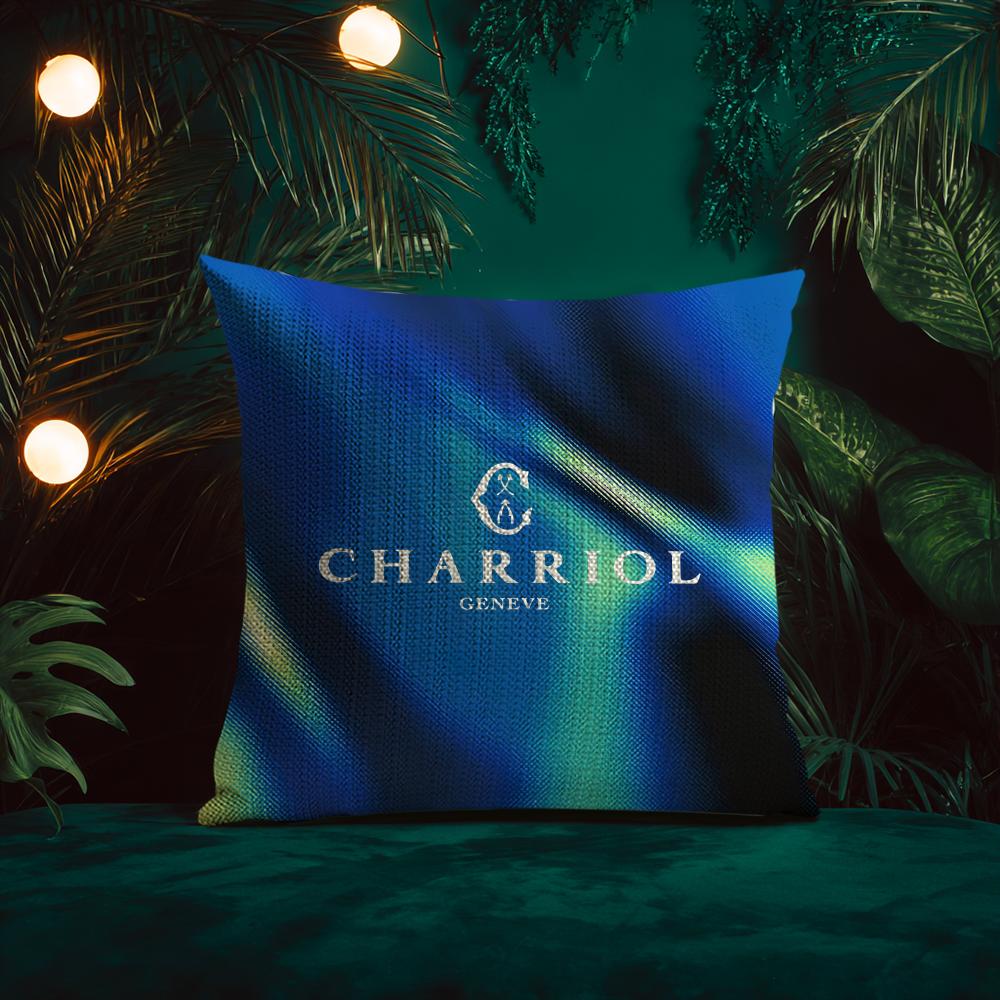 Spiral Pattern Design Charriol Cushion Cover Silky Elegant Comfort Sofa Bed Invisible Zipper Beach Pillowcase