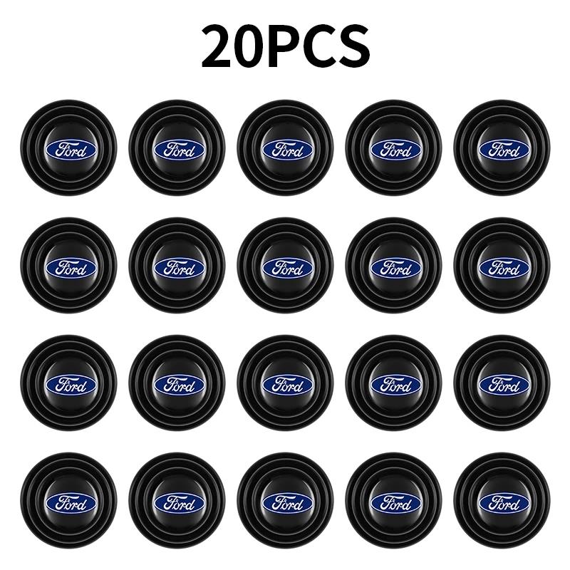 Silicone Car Door Shock Absorber Gasket Anti-collision Pad Stickers For Ford Focus Mk2 Mk3 Mk4 Fiesta Ranger Mondeo S-MAX Kuga