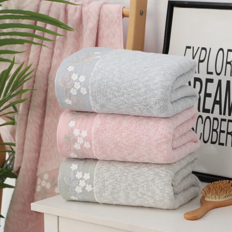KING SHORE Pure Cotton Thickened Absorbent Bath Towel