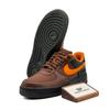 Nike Air Force 1 Breathable Low Top Skateboard Shoes Unisex Brown CK2630-201