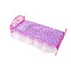 Dollhouse Display Model Mini Delicate Plastic Exquisite Furniture Model Single Bed for Kids
