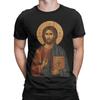 Tricou Bumbac 100% Iconă Ortodoxă Grecească a lui Iisus Hristos Amuzant Topuri Iisus Tricouri Pentru Unisex