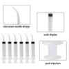 Dental Irrigation Syringe with Curved Tip, 6 Pieces Disposable 12ml