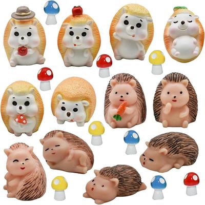 Pinenjoy Igel Kleintier Niedlich Pilz Garten Dekorative Geist Puppenhaus Kleiner Blumentopf Geschenke Bastelarbeiten, Figuren, Figuren, Ornamente,