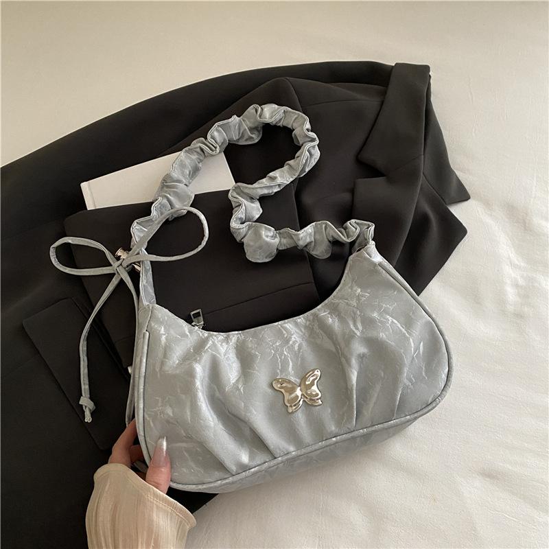 Winter New Butterfly Decorative Armpit Bag Sweet and Fresh Commuter Fashion Shoulder Handbag